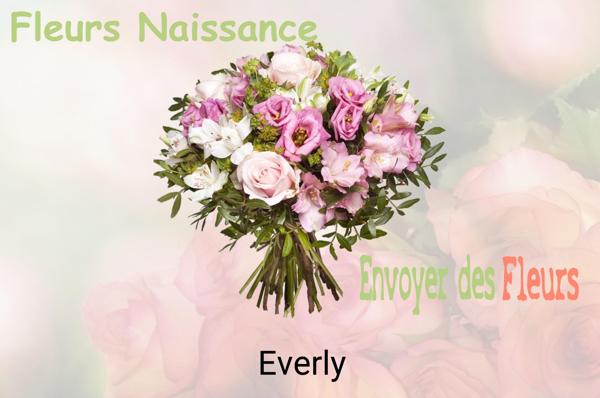 Bouquet de fleurs de naissance livré à Everly